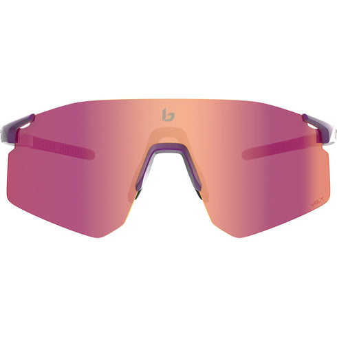 Bolle C-Icarus Sport Sunglasses, Astro Purple Lightweight Cylindrical Frame with Volt Ruby Cat 3 Lens for Running