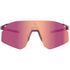 Bolle C-Icarus Sport Sunglasses, Astro Purple Lightweight Cylindrical Frame with Volt Ruby Cat 3 Lens for Running