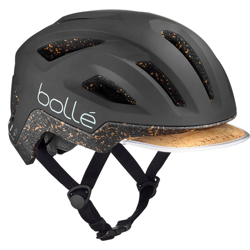 Bolle Eco React MIPS Bike Helmet, Dark Green Matte Eco-Designed Cycling Helmet with Cork EPS and Removable Cap