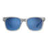 Bolle Esteem Polarized Sunglasses, Clear Crystal Square Frame with Volt+ Offshore Polarized Cat 3 Blue Mirror Lens