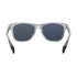 Bolle Esteem Polarized Sunglasses, Clear Crystal Square Frame with Volt+ Offshore Polarized Cat 3 Blue Mirror Lens