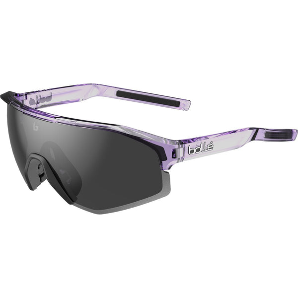 Bolle Lightshifter Cycling Sunglasses, Astro Purple Crystal Semi-Rimless Frame with TNS Gun Cat 3 Lens
