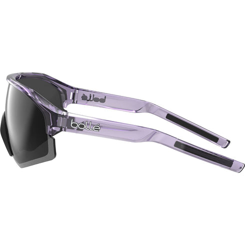Bolle Lightshifter Cycling Sunglasses, Astro Purple Crystal Semi-Rimless Frame with TNS Gun Cat 3 Lens
