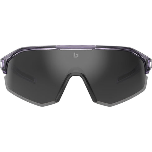 Bolle Lightshifter Cycling Sunglasses, Astro Purple Crystal Semi-Rimless Frame with TNS Gun Cat 3 Lens