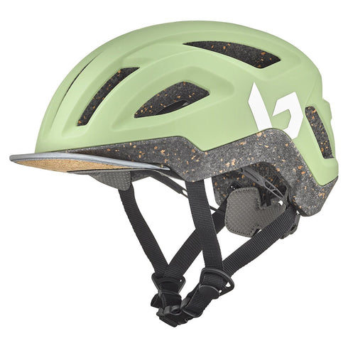 Bolle React Bike Helmet, Eco-Designed City and Leisure Cycling Helmet with Cork EPS, Removable Cap and 13 Vents
