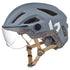 Bolle React Visor Bike Helmet, Cool Grey Matte Commuter Helmet with Clear Cat 0 Visor and Fidlock Magnetic Buckle