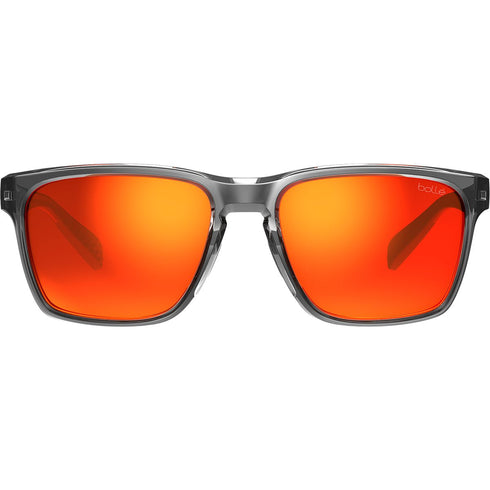 Bolle Reverence Polarized Sunglasses, Anthracite Crystal Black with Sunrise Polarized Cat 3 Lens, 30 g Frame