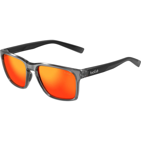 Bolle Reverence Polarized Sunglasses, Anthracite Crystal Black with Sunrise Polarized Cat 3 Lens, 30 g Frame