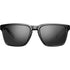 Bolle Reverence Sunglasses, Black Shiny Rectangular Lifestyle Frame with TNS Gun Cat 3 Mirror Lens, 30 g