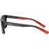Bolle Reverence Sunglasses, Black Shiny Rectangular Lifestyle Frame with TNS Gun Cat 3 Mirror Lens, 30 g