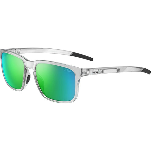 Bolle Score Polarized Sunglasses, Lightweight 22 g Rectangular Outdoor Sunglasses with Cat 3 Polarized Lens
