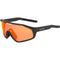 Bolle Shifter Cycling Sunglasses, Black Matte with Phantom Brown Red Photochromic Lens and Vented Shield