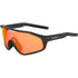 Bolle Shifter Cycling Sunglasses, Black Matte with Phantom Brown Red Photochromic Lens and Vented Shield