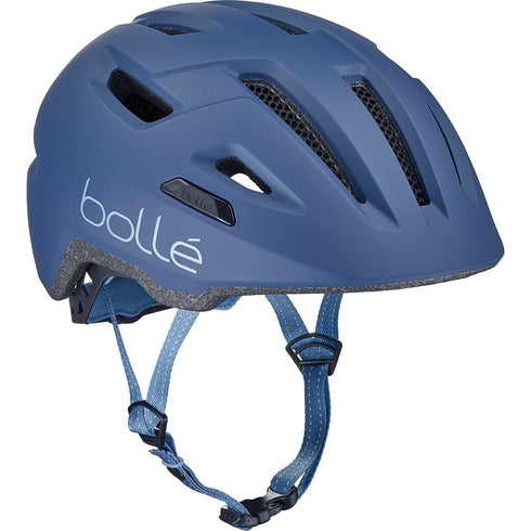 Bolle Stance Pure Bike Helmet, Navy Stone Matte City and Leisure Cycling Helmet with Bug Mesh and Click-To-Fit