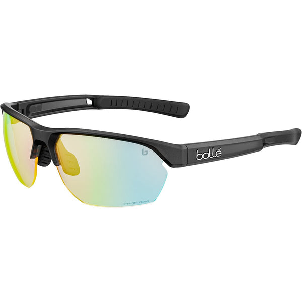Bolle Victus Photochromic Sport Sunglasses, Wrap Half-Rim Frame with Phantom Lens for Cycling and Running, 28 g