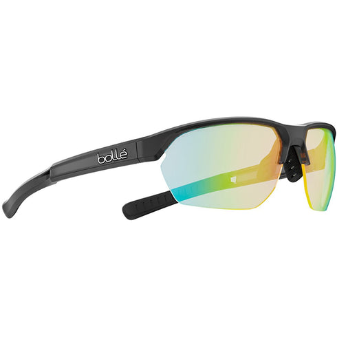 Bolle Victus Photochromic Sport Sunglasses, Wrap Half-Rim Frame with Phantom Lens for Cycling and Running, 28 g