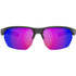 Bolle Victus Polarized Sport Sunglasses, Titanium Matte Wrap Frame with Volt+ Ultraviolet Cat 3 Polarized Lens
