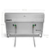 Burnhard JONES 2-Burner Folding Gas Grill, Portable Stainless Steel Camping BBQ with Lid, Carry Bag and Multitool