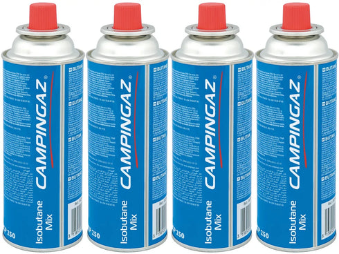 Campingaz CP250 Gas Cartridge Pack of 4 - Reliable Fuel for Camping Stoves