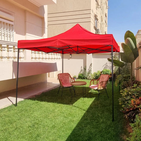 Camptrek 3x3 Canopy Tent (23kg) | Heavy - Duty Steel Frame, Durable Fabric | Professional Shelter for Events, Markets, and Trade Shows