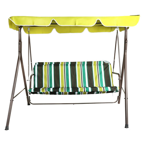 Camptrek Garden Swing Chair - Padded Seating, Free - Standing Frame, Canopy Cover - Perfect for Patio and Outdoor Relaxation