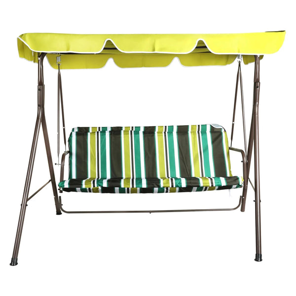 Camptrek Garden Swing Chair - Padded Seating, Free - Standing Frame, Canopy Cover - Perfect for Patio and Outdoor Relaxation