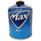 Camptrek Max 450g Butane Gas Cartridge | Threaded Valve, High-Purity Gas | Compatible with Camping Stoves and Lanterns