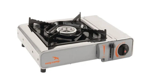 Camptrek Portable Gas Stove | Single Burner, Piezo Ignition, Includes Carry Case | Ideal for Camping, Picnics, and Outdoor Cooking