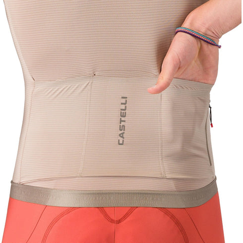 Castelli Espresso 2 men's jersey, Clay, alternate view