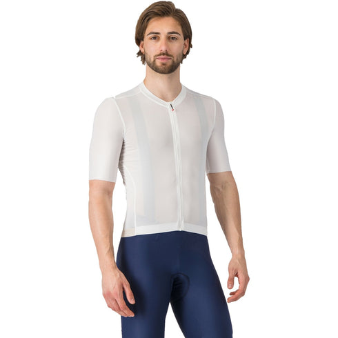 Castelli Espresso 2 men's cycling jersey, Ivory, front view