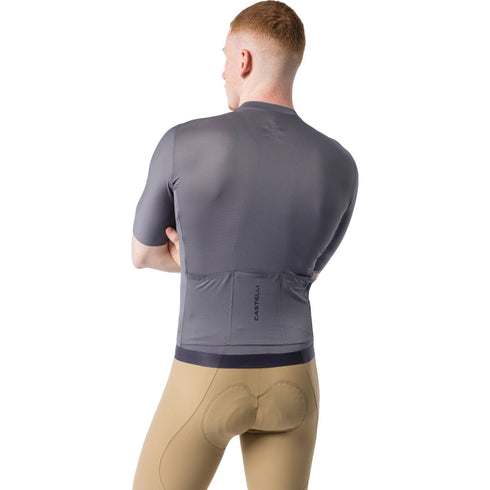 Castelli Espresso 2 men's jersey, Smoky Gray, view 2