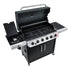Char-Broil Convective 640 B XL Gas Grill, 6-Burner BBQ with Sear Zone, Side Burner and Cast Iron Grates
