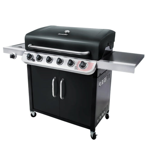Char-Broil Convective 640 B XL Gas Grill, 6-Burner BBQ with Sear Zone, Side Burner and Cast Iron Grates