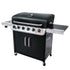 Char-Broil Convective 640 B XL Gas Grill, 6-Burner BBQ with Sear Zone, Side Burner and Cast Iron Grates