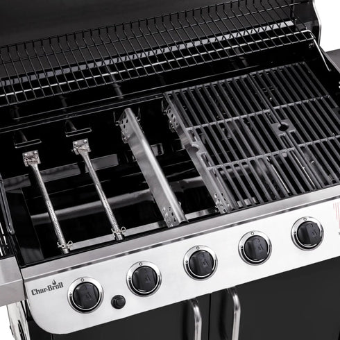 Char-Broil Convective 640 B XL Gas Grill, 6-Burner BBQ with Sear Zone, Side Burner and Cast Iron Grates