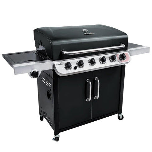 Char-Broil Convective 640 B XL Gas Grill, 6-Burner BBQ with Sear Zone, Side Burner and Cast Iron Grates