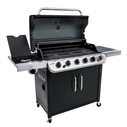 Char-Broil Convective 640 B XL Gas Grill, 6-Burner BBQ with Sear Zone, Side Burner and Cast Iron Grates