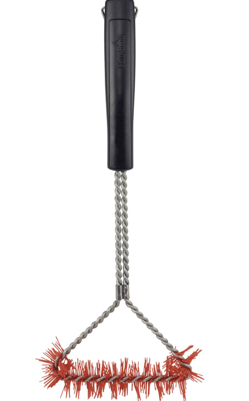 Char-Broil Cool-Clean 360 Grill Brush, Wire-Free Nylon BBQ Brush with Ceramic-Infused Bristles for Cold Grates