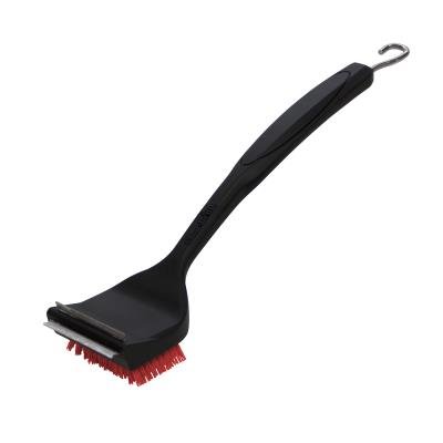 Char-Broil Cool-Clean Premium Grill Brush, Wire-Free BBQ Brush with Scraper Blade and Replaceable Nylon Head