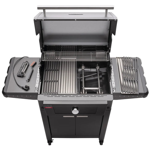 Char-Broil EVOLVE Gas Smart Grill, App-Controlled Gas BBQ with Two Zones 90 to 370 C and Auto Clean