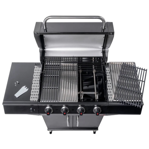 Char-Broil Professional CORE B 4 Gas Grill, 4-Burner BBQ with Side Burner, TRU-Infrared and LED Control Knobs