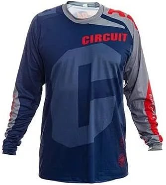 CIRCUIT - Cross/Enduro Jersey KRATOS 2021 grey/blue/red tg.XL