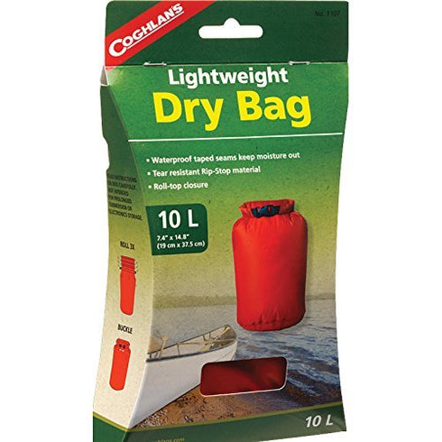 Coghlans 1107 Red Sport and Outdoor Dry Bag - Durable & Waterproof Storage for Gear