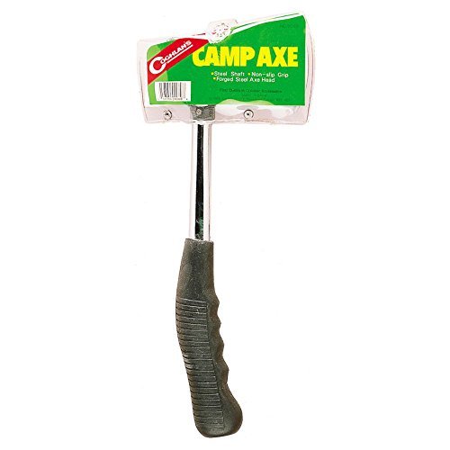 Coghlan's 9060 Camping Axe, a compact and durable axe/hatchet suitable for chopping and splitting small amounts of firewood.