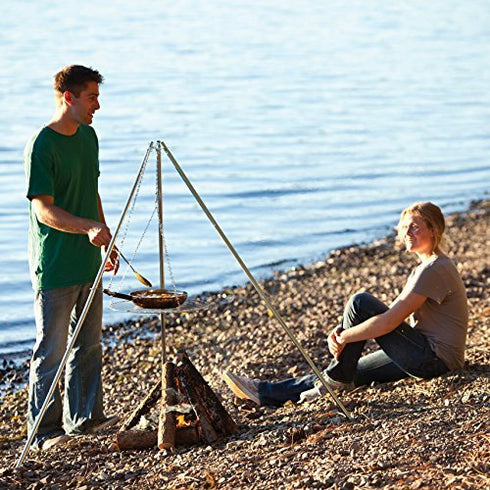 Coghlans 9340 Tripod Grill with Lantern Hanger - Versatile Grill with Built - In Lantern Hook