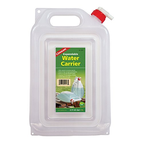 Coghlan's COG9223 Expandable Water Carrier, a collapsible, portable container for convenient water storage and hydration.