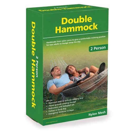 Coghlan's Double Hammock, a compact, strong, and durable portable hammock designed to comfortably hold two people.