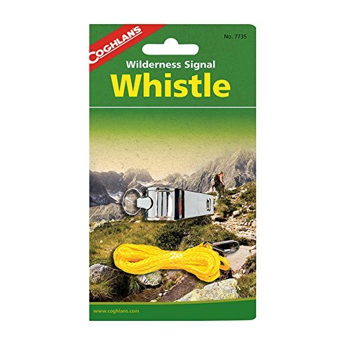 Coghlan's Emergency Wilderness Whistle, a loud and reliable signal whistle for outdoor safety and emergencies.