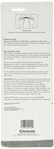 Coghlans Lightsticks Pack of 2 - Glow - in - the - Dark Sticks for Nighttime Visibility