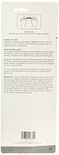 Coghlans Lightsticks Pack of 2 - Glow - in - the - Dark Sticks for Nighttime Visibility